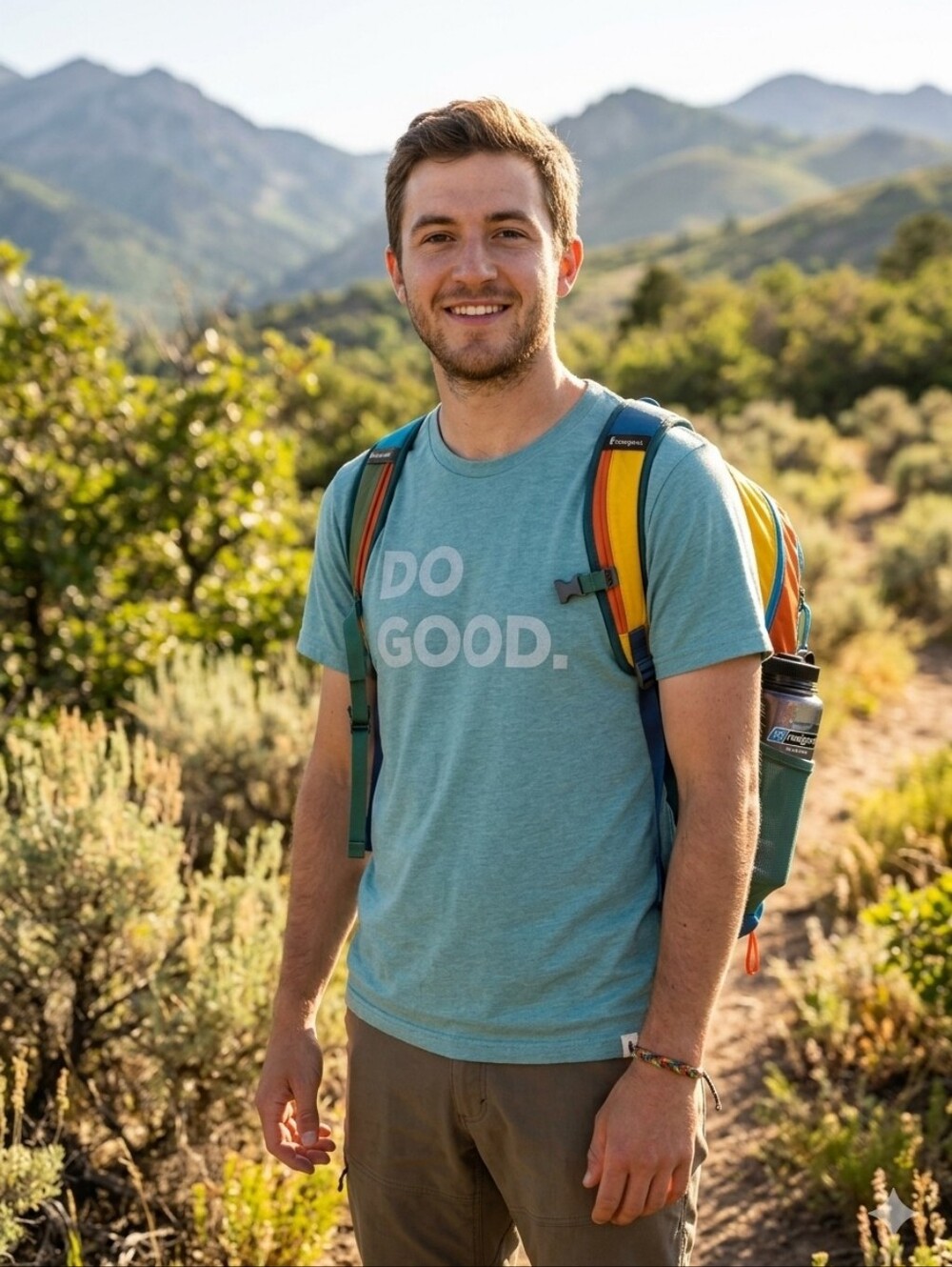 cotopaxi Seafoam Blue "DO GOOD." Graphic Tee